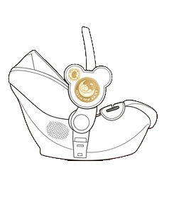 Mini-Simulator mit ROCK your BABY an Babyschale.